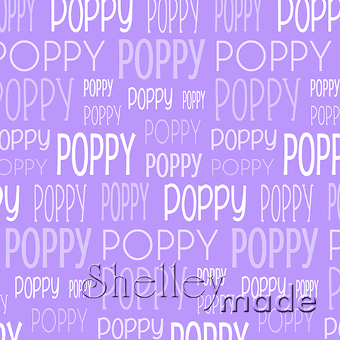 Poppy - Typographic Design - Print