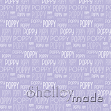 Poppy - Typographic Design - Print Small