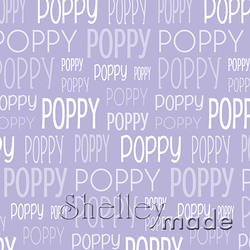 Poppy - Typographic Design - Print
