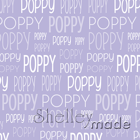 Poppy - Typographic Design - Print