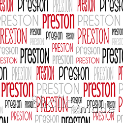 Preston - Typographic Design - Print