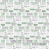 Teddy - Typographic Design - Print Small