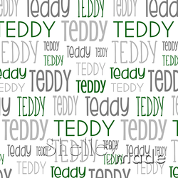 Teddy - Typographic Design - Print