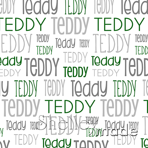 Teddy - Typographic Design - Print