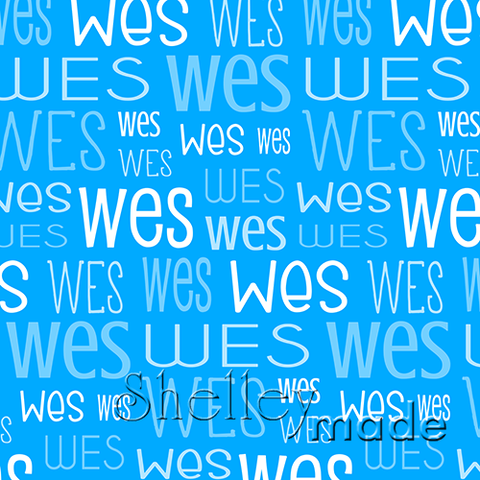 Wes - Typographic Design - Print
