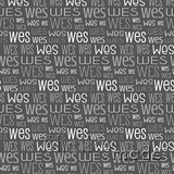 Wes - Typographic Design - Print Small