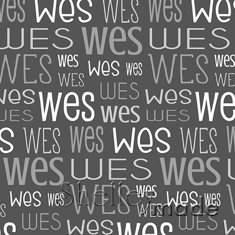 Wes - Typographic Design - Print