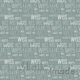 Wes - Typographic Design - Print Small