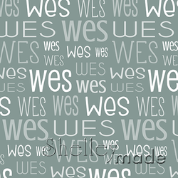 Wes - Typographic Design - Print
