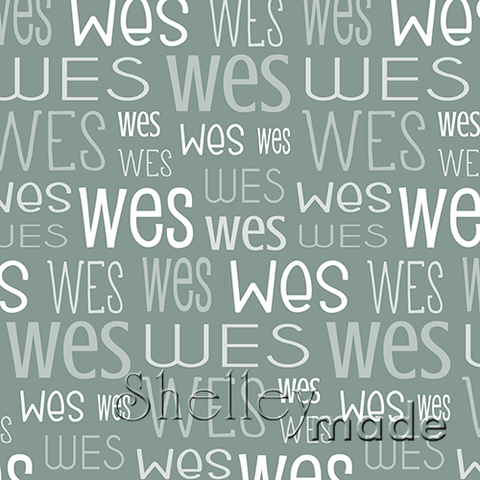 Wes - Typographic Design - Print