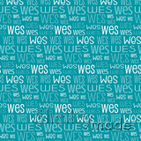 Wes - Typographic Design - Print Small