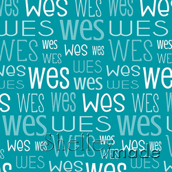 Wes - Typographic Design - Print