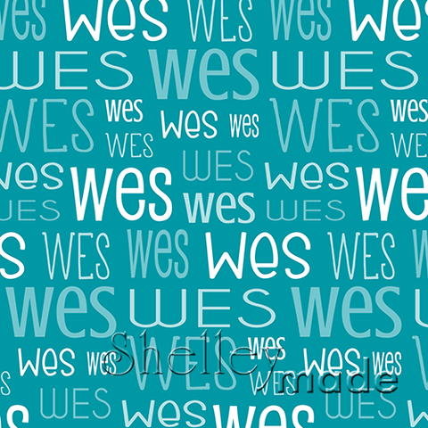 Wes - Typographic Design - Print