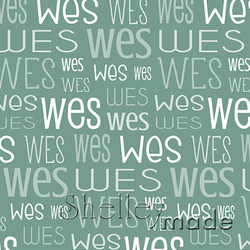 Wes - Typographic Design - Print