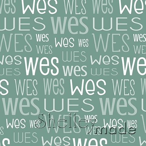 Wes - Typographic Design - Print