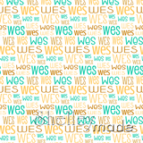Wes - Typographic Design - Print Small