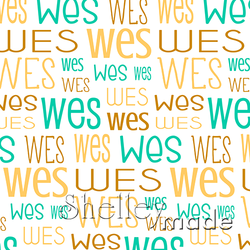 Wes - Typographic Design - Print
