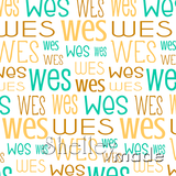 Wes - Typographic Design - Print
