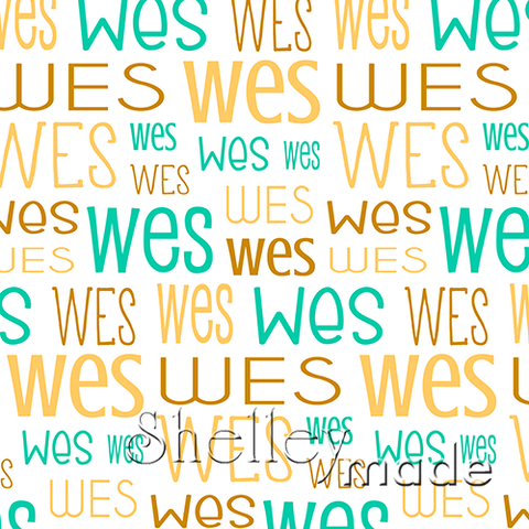 Wes - Typographic Design - Print