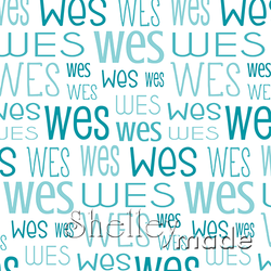 Wes - Typographic Design - Print