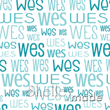 Wes - Typographic Design - Print