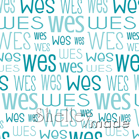 Wes - Typographic Design - Print
