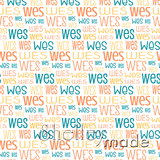 Wes - Typographic Design - Print Small