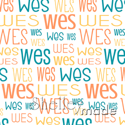 Wes - Typographic Design - Print