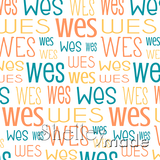 Wes - Typographic Design - Print