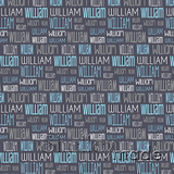 William - Typographic Design - Print Small
