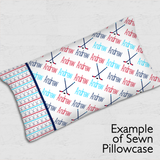 Diagonal Image Pillowcase Panel - Slender