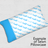 Diagonal Pillowcase Panel - Script