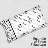 Diagonal Image Pillowcase Panel - Hand