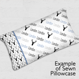 Diagonal Image Pillowcase Panel - Block