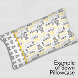 Stacked Image Pillowcase Panel - Cute
