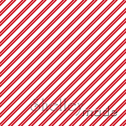 Christmas Coordinate - Candy Cane Stripe Reverse