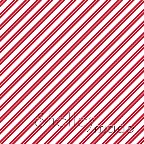 Christmas Coordinate - Candy Cane Stripe Reverse