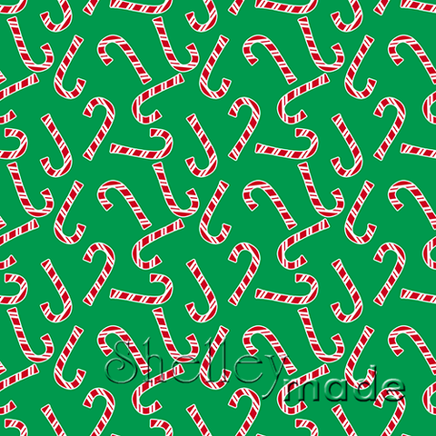 Christmas Coordinate - Candy Cane Toss Green