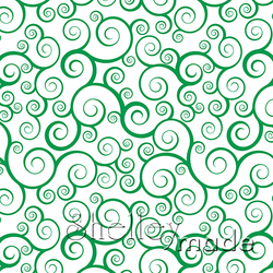 Christmas Coordinate - Swirl Green Reverse