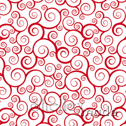 Christmas Coordinate - Swirl Red Reverse