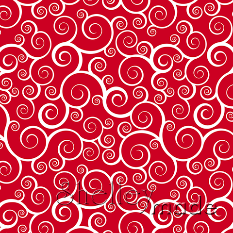Christmas Coordinate - Swirl Red