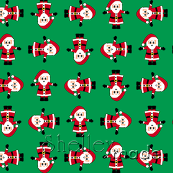 Christmas Coordinate - Santa Structured Green