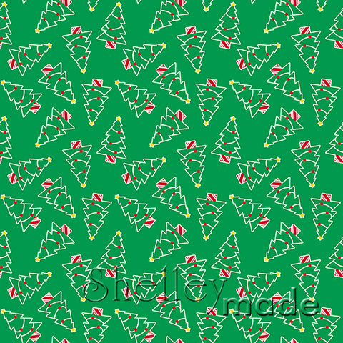 Christmas Coordinate - Tree Scattered Green