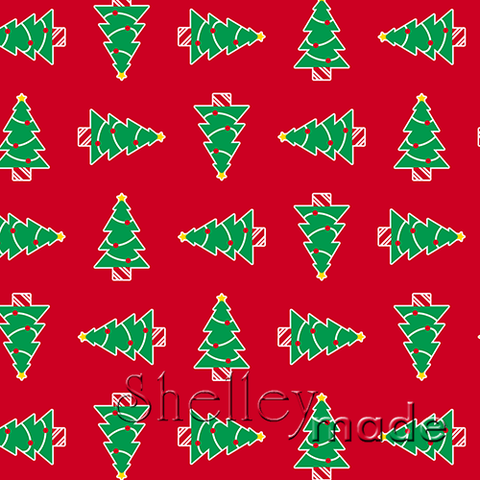 Christmas Coordinate - Tree Structured Red
