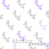 ShelleyMade Personalised Name Design Fabric Diagonal - Hand