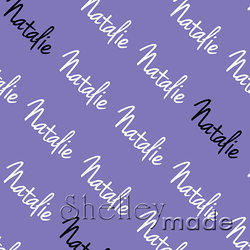 ShelleyMade Personalised Name Design Fabric Diagonal - Hand