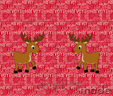 Christmas Santa Sack Panel - Nested Red