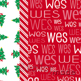 Christmas Pillowcase Panel - Christmas Typographic