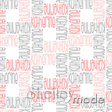 ShelleyMade Personalised Name Design Fabric Squared - Flexi