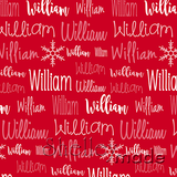 Christmas Typographic Image - Red